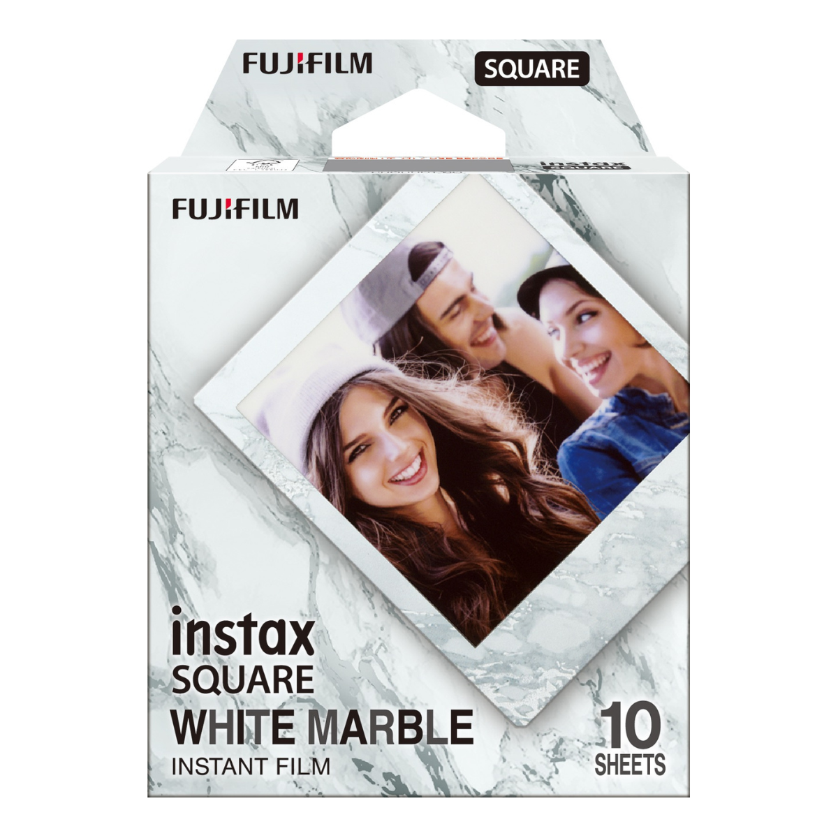 Fujifilm Instax Square Film – White Marble
